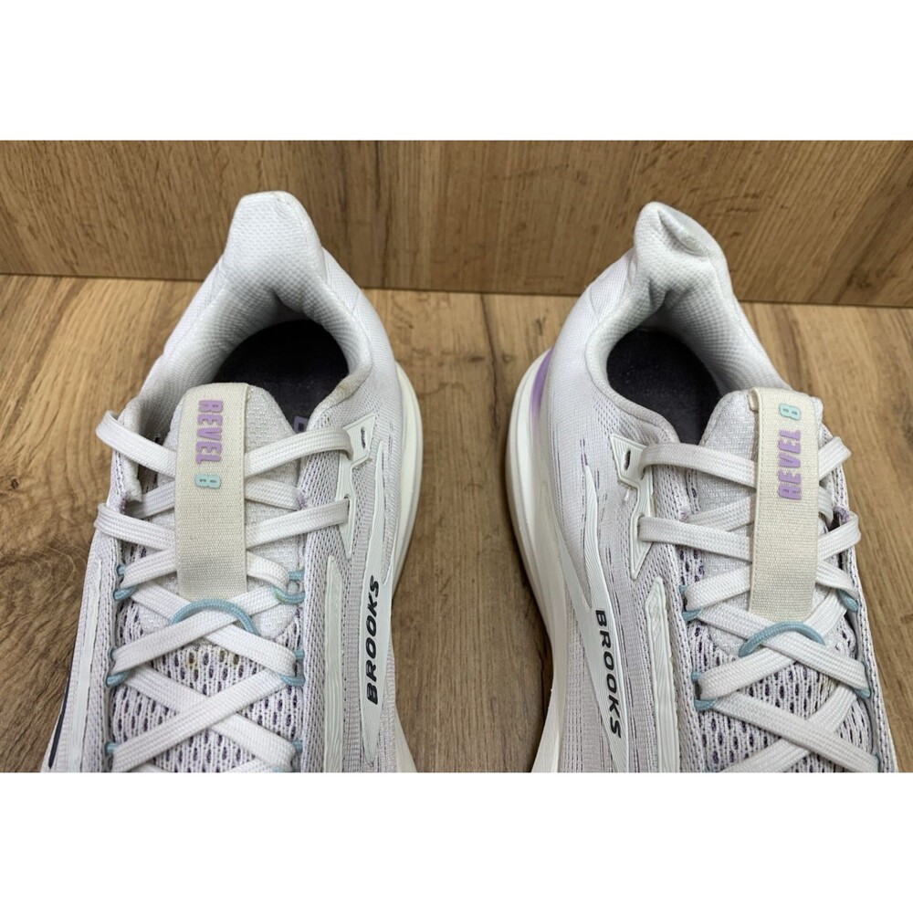 Brooks Revel Womens Size 11 Running Shoes White Purple Athletic Sneakers - Picture 8 of 12